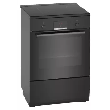 Bosch Serie 4 HLN39A060U brīvi stāvoša plīts ar indukcijas virsmu, melna