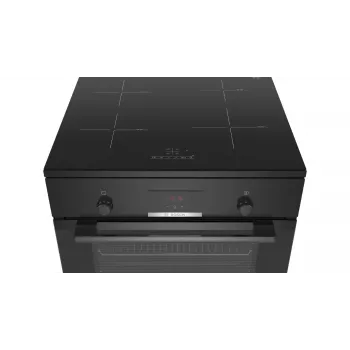 Bosch Serie 4 HLN39A060U brīvi stāvoša plīts ar indukcijas virsmu, melna