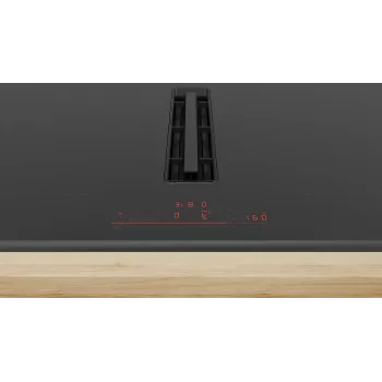 Bosch Serie 6 PVQ895H26E iebūvējamā indukcijas plīts ar tvaika nosūcēju, 80 cm, melna