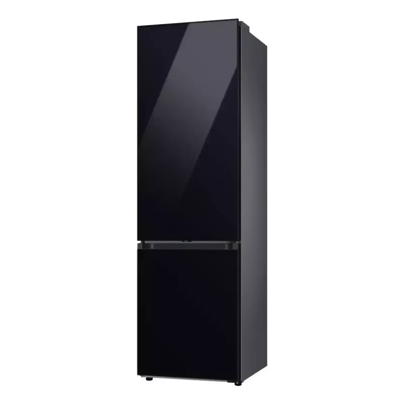 Brīvi stāvošs ledusskapis Samsung RB38C6B2E22 ar No Frost, labās puses virām, 35 dB, energoklase E, 8 kg/24h sasaldēšana, 4 plaukti, 2 dārzeņu atvilktnes, melns