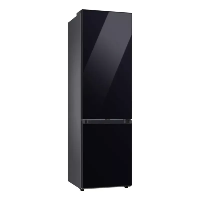 Brīvi stāvošs ledusskapis Samsung RB38C6B2E22 ar No Frost, labās puses virām, 35 dB, energoklase E, 8 kg/24h sasaldēšana, 4 plaukti, 2 dārzeņu atvilktnes, melns
