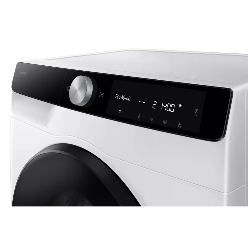Samsung WD90DG6G94BKU4 veļas žāvētājmāšina Brīvi stāvoša Priekšējā ielāde Balta