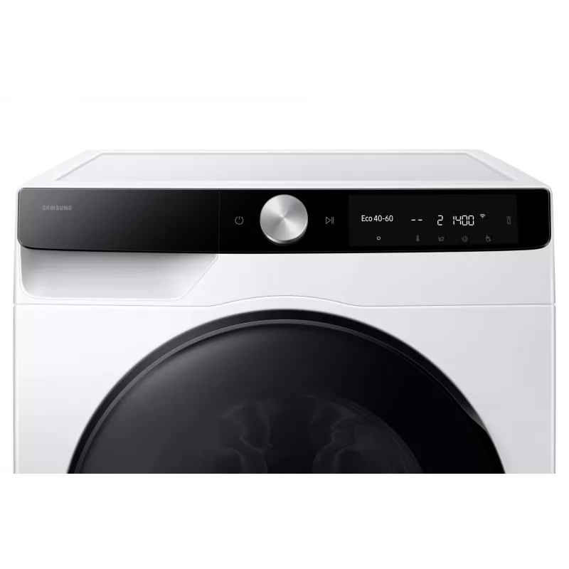 Samsung WD90DG6G94BKU4 veļas žāvētājmāšina Brīvi stāvoša Priekšējā ielāde Balta
