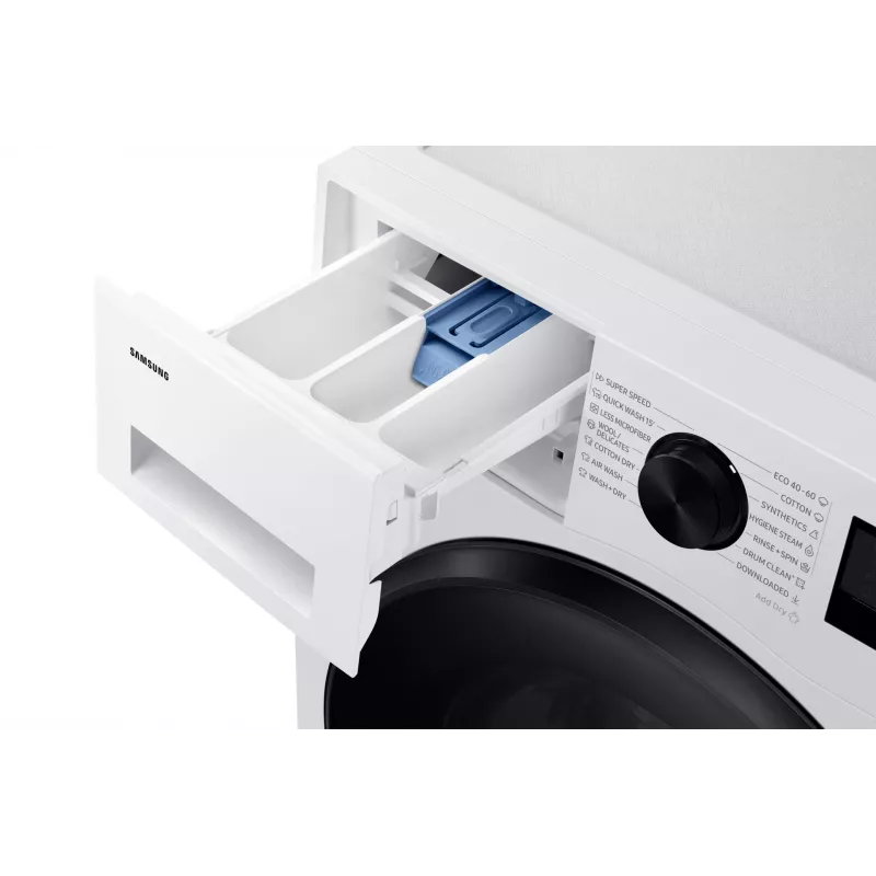 Samsung WD90DG5G34BELE veļas žāvētājs Brīvi stāvošs Priekšējā ielāde Balts