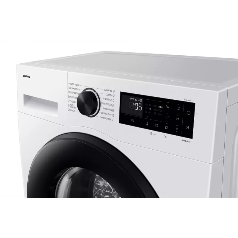 Samsung WW90DG5G34AELE veļas mazgājamā mašīna, priekšējā ielāde, 9 kg, 1400 apgr./min, balta