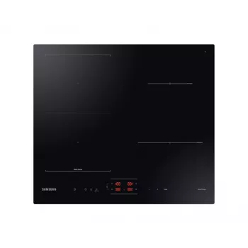 Iebūvējamā Samsung NZ8500BM Black zonas indukcijas plīts, 4 zonas, skārienvadība, priekšējā vadība, 590×520×48 mm