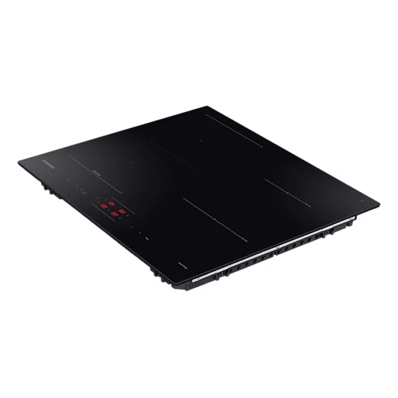 Iebūvējamā Samsung NZ8500BM Black zonas indukcijas plīts, 4 zonas, skārienvadība, priekšējā vadība, 590×520×48 mm