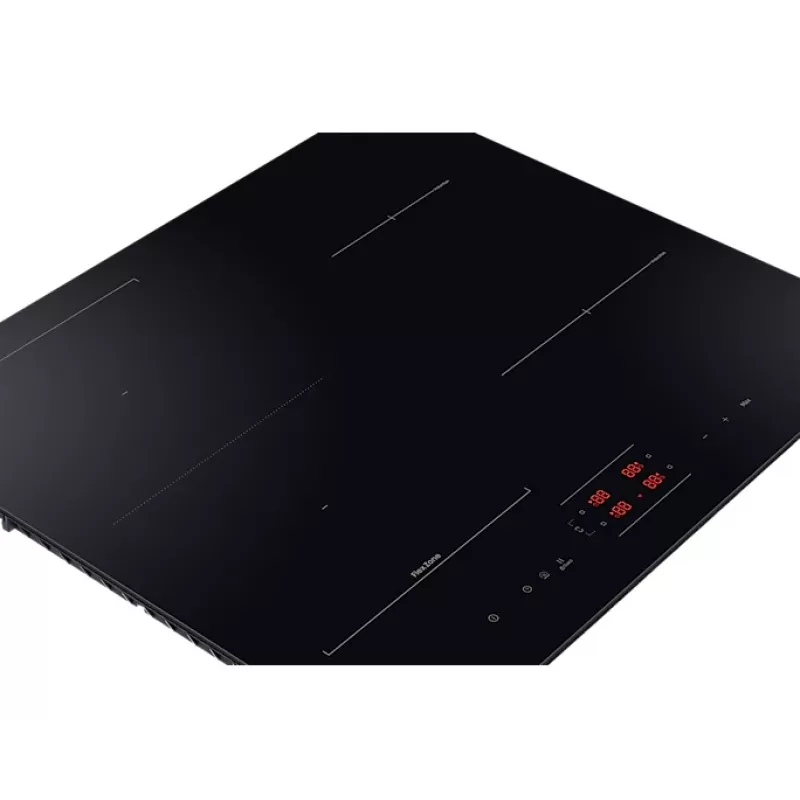Iebūvējamā Samsung NZ8500BM Black zonas indukcijas plīts, 4 zonas, skārienvadība, priekšējā vadība, 590×520×48 mm