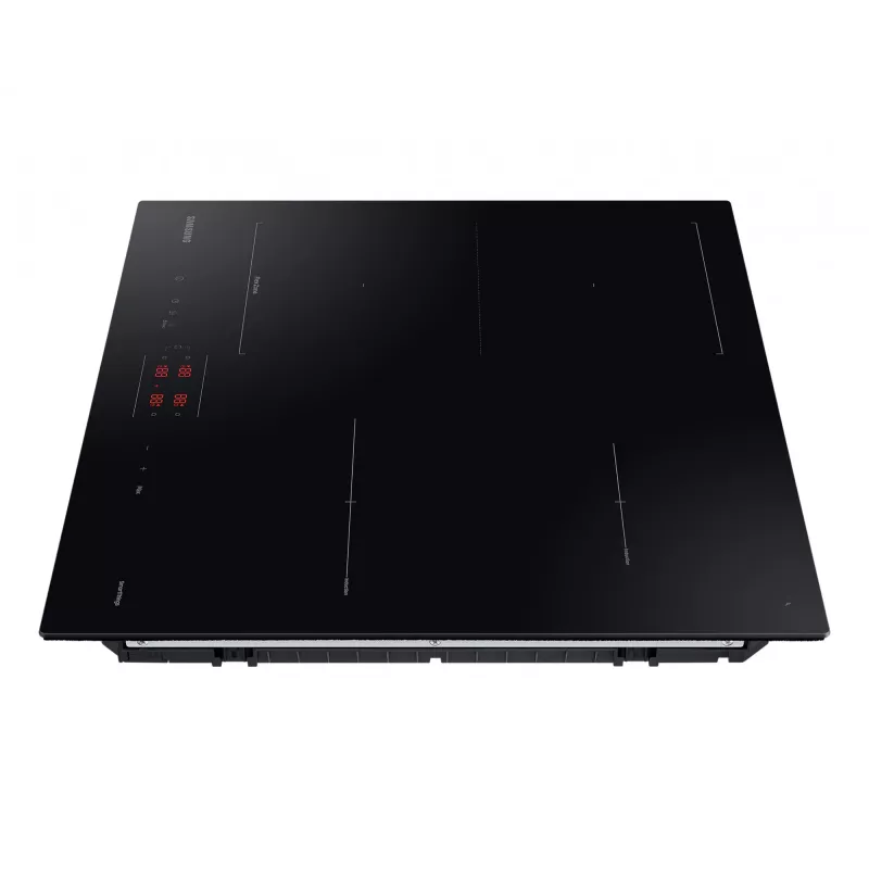 Iebūvējamā Samsung NZ8500BM Black zonas indukcijas plīts, 4 zonas, skārienvadība, priekšējā vadība, 590×520×48 mm