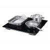 Iebūvējamā Samsung NZ8500BM Black zonas indukcijas plīts, 4 zonas, skārienvadība, priekšējā vadība, 590×520×48 mm