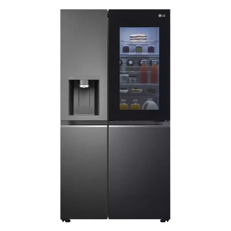 LG InstaView ThinQ GSXV91MCAE Amerikāņu ledusskapis ar saldētavu 635 L
