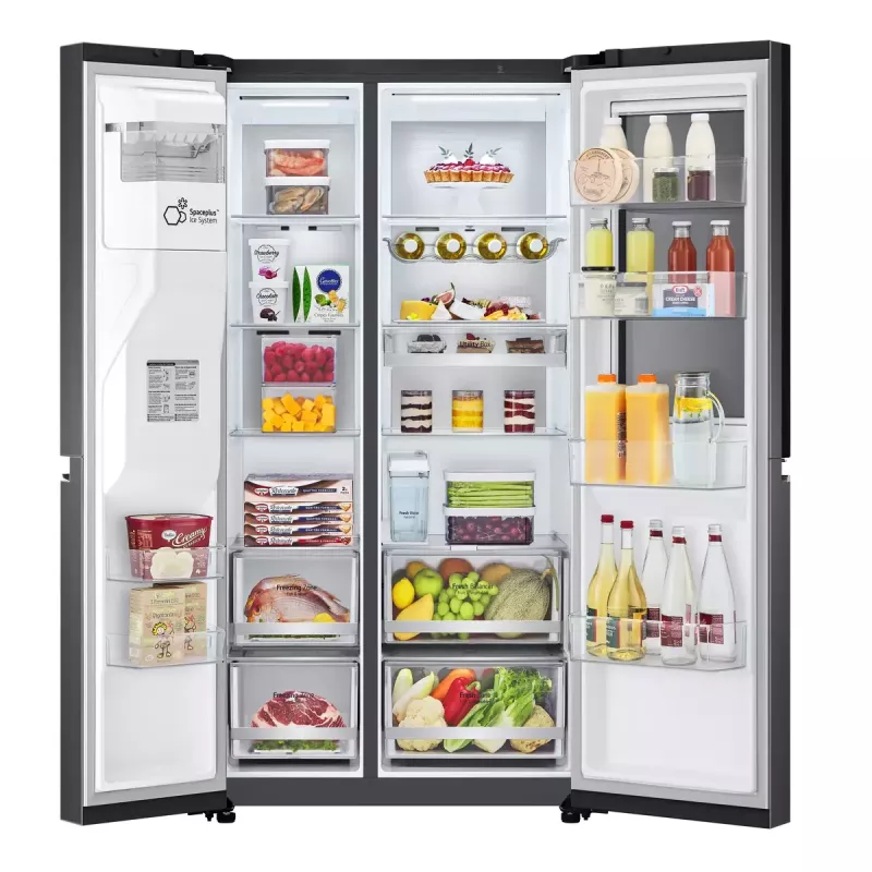 LG InstaView ThinQ GSXV91MCAE Amerikāņu ledusskapis ar saldētavu 635 L