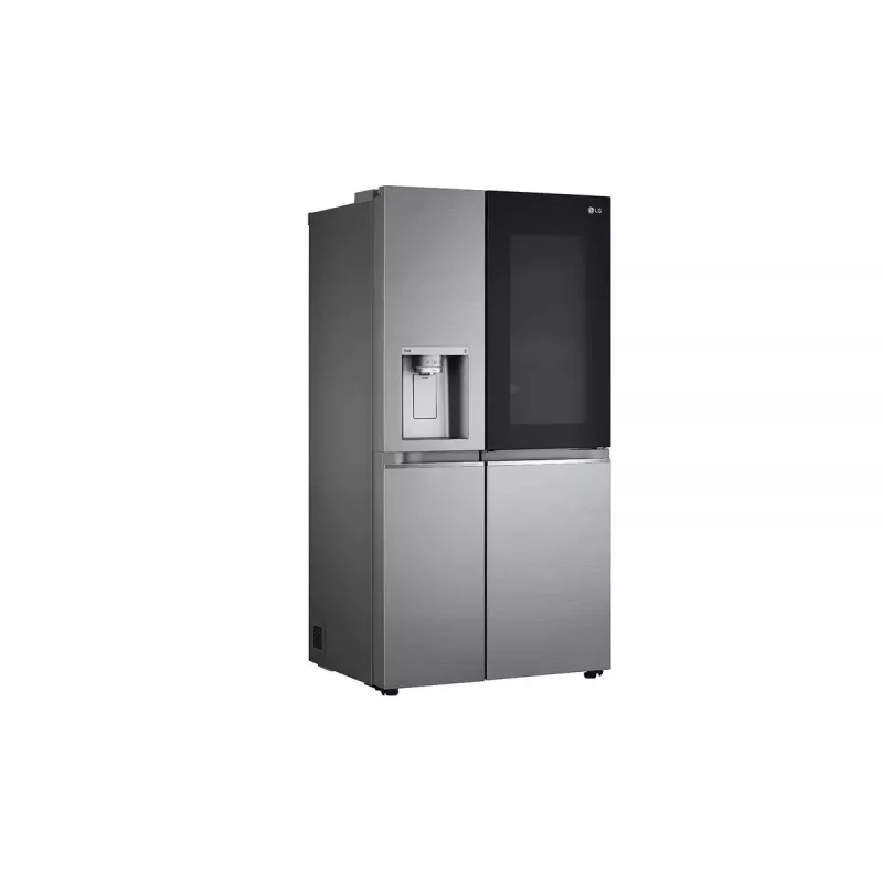 LG InstaView GSXV91PZAE ledusskapis Side-by-Side brīvstāvošs 635 L Melns, Nerūsējošais tērauds