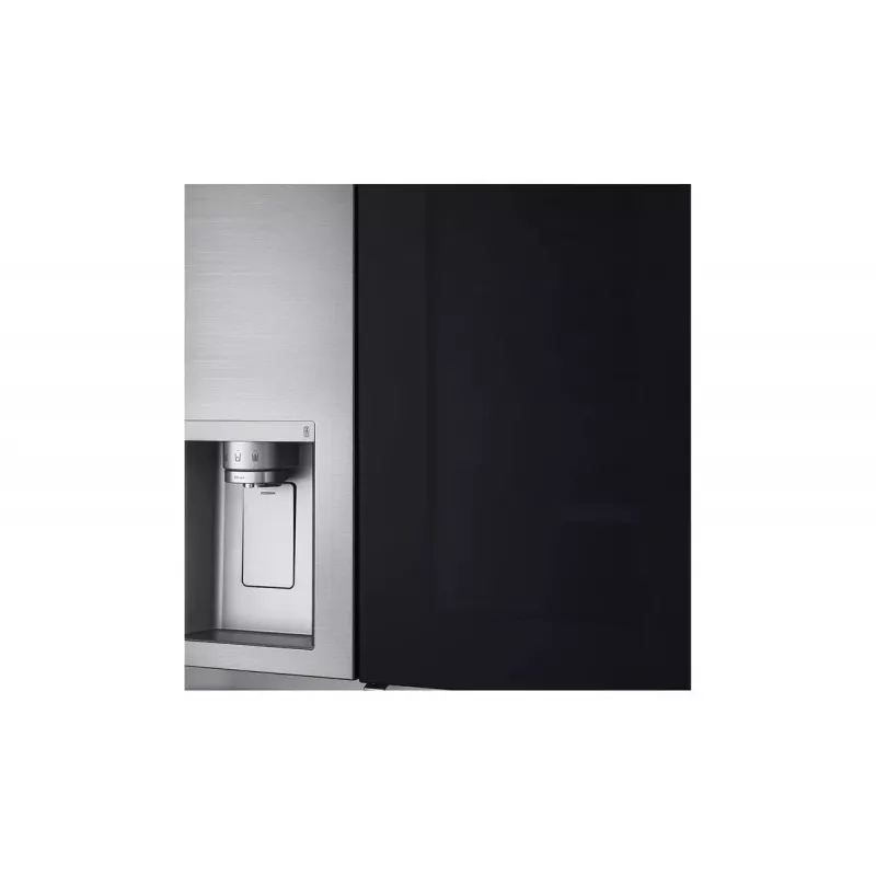 LG InstaView GSXV91PZAE ledusskapis Side-by-Side brīvstāvošs 635 L Melns, Nerūsējošais tērauds