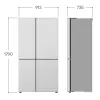 LG GSLC41EPPE sānu-pie-sāna ledusskapis Brīvi stāvošs 641 L Melns