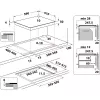 Whirlpool WL B4560 NE/W Balta Iebūvējama 59 cm Indukcijas Plīts 4 Zonas