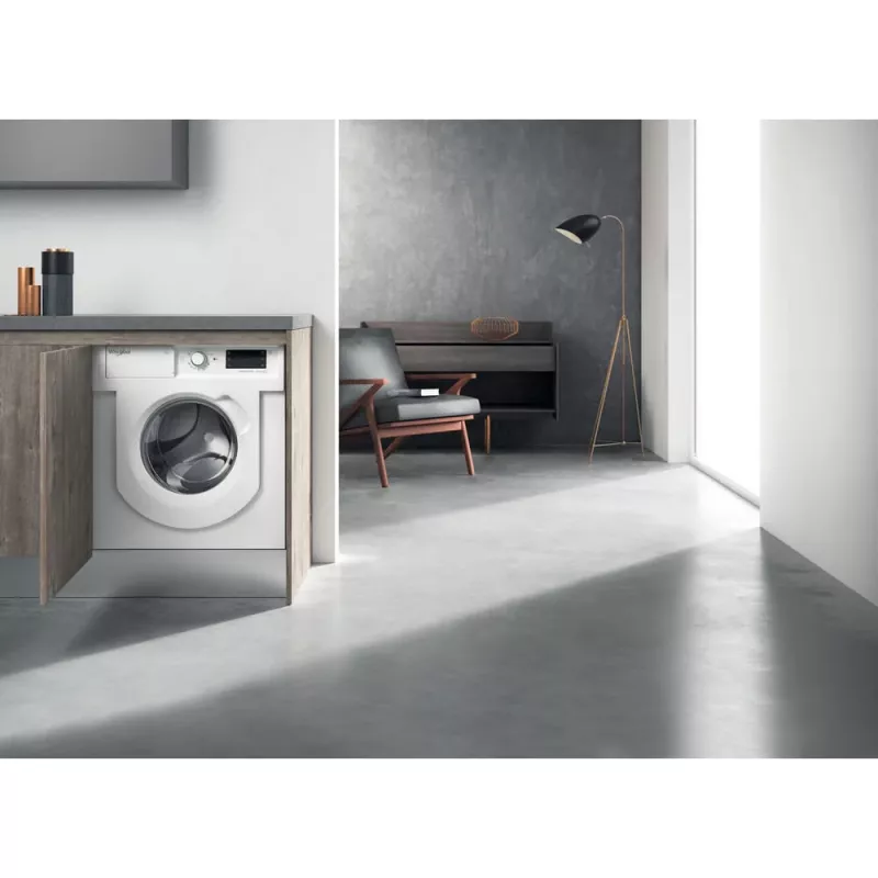Whirlpool BI WMWG 71483E EU N veļas mašīna, priekšējā ielāde, 7 kg, 1351 apgr./min, balta