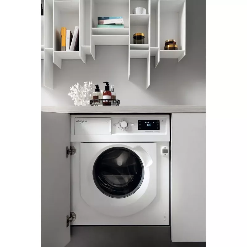 Whirlpool BI WMWG 71483E EU N veļas mašīna, priekšējā ielāde, 7 kg, 1351 apgr./min, balta