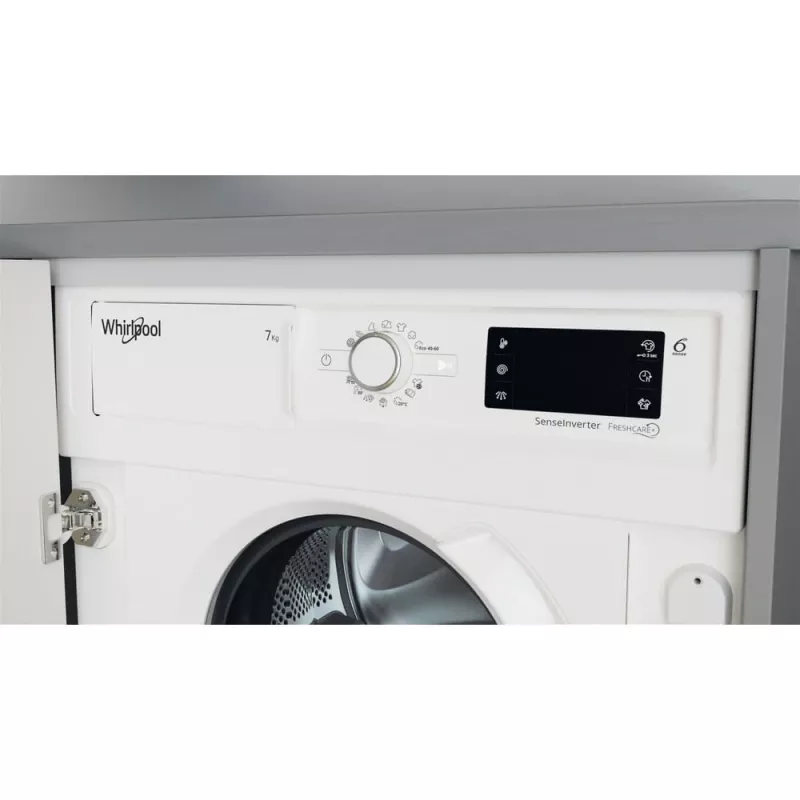 Whirlpool BI WMWG 71483E EU N veļas mašīna, priekšējā ielāde, 7 kg, 1351 apgr./min, balta