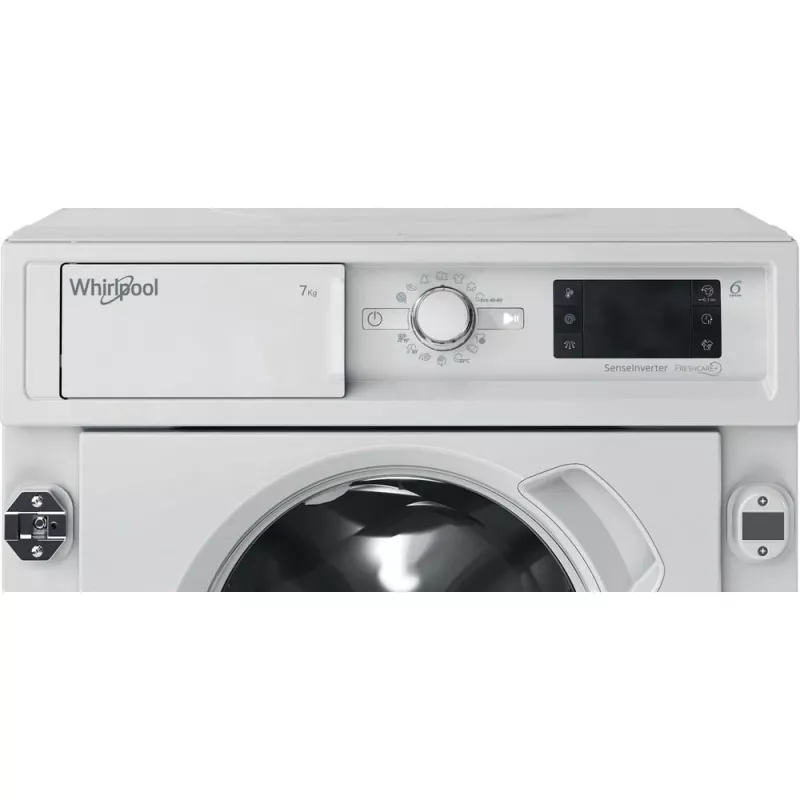 Whirlpool BI WMWG 71483E EU N veļas mašīna, priekšējā ielāde, 7 kg, 1351 apgr./min, balta