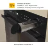 Whirlpool AKZ9S 8270 FB 73 L Melna iebūvējamā elektriskā cepeškrāsns