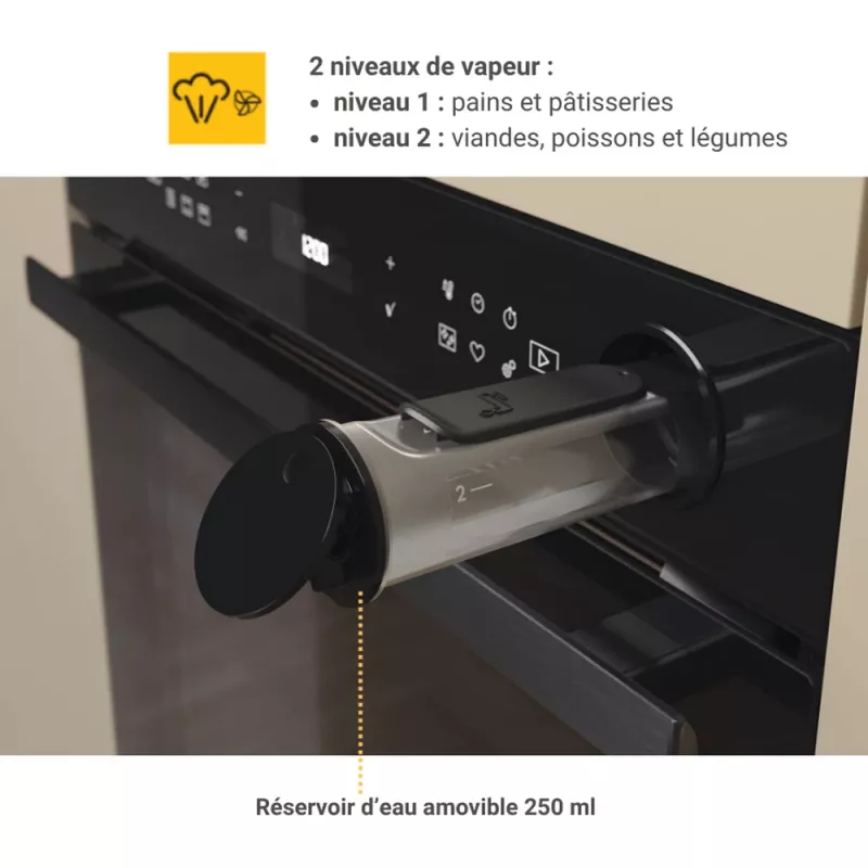 Whirlpool AKZ9S 8270 FB 73 L Melna iebūvējamā elektriskā cepeškrāsns