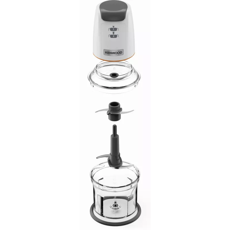 Mini kapāmais Kenwood EasyChop CHP61 500W, kompakts virtuves kombains smalcināšanai, blendēšanai un biezenēšanai