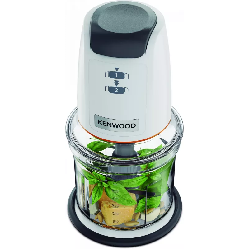 Mini kapāmais Kenwood EasyChop CHP61 500W, kompakts virtuves kombains smalcināšanai, blendēšanai un biezenēšanai