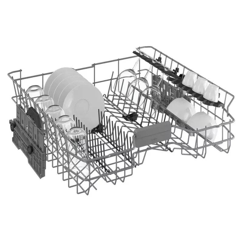 Brīvi stāvoša trauku mazgājamā mašīna BEKO BDFN26530X, pilna izmēra 60 cm, 15 komplekti, 44 dB, 6 programmas