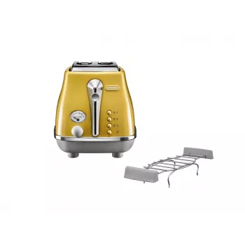 De’Longhi Icona Capitals 2 šķēles 900 W Dzeltena