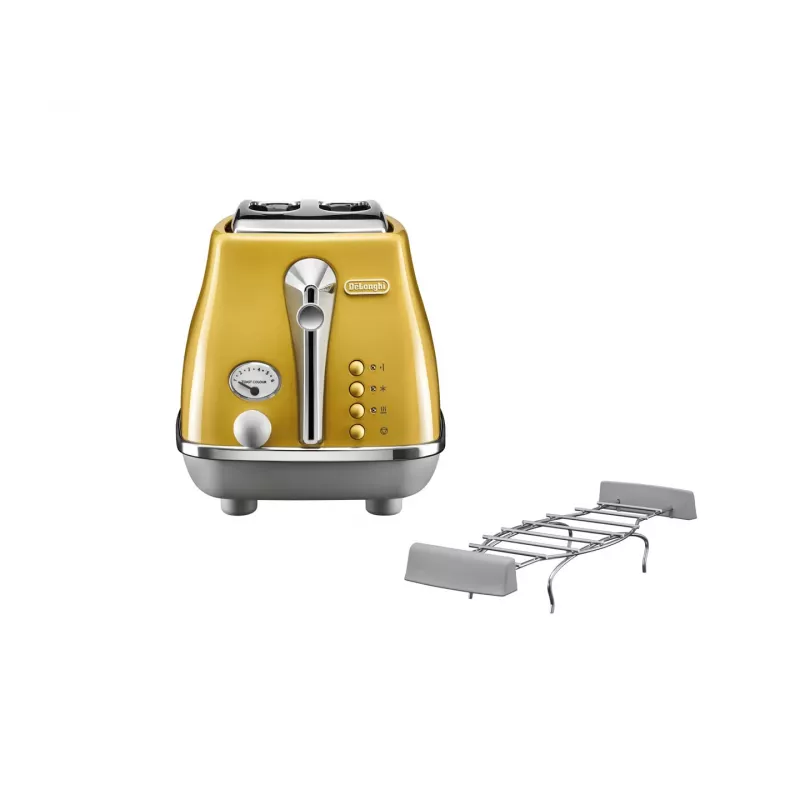 De’Longhi Icona Capitals 2 šķēles 900 W Dzeltena