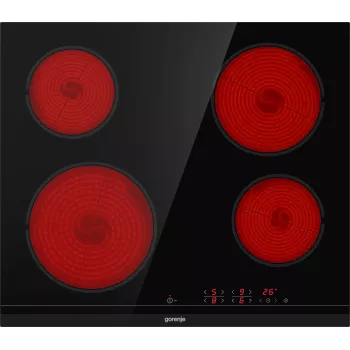 Gorenje ECT641BCSC keramikas plīts virsma melna iebūvējama 60 cm 4 zonas