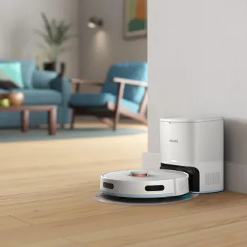 Philips XU2100/20 robotu putekļsūcējs ar pašiztukšošanās bāzi