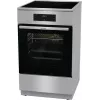 Gorenje 740742 Brīvi stāvoša plīts ar indukcijas virsmu, melna/nerūsējošais tērauds