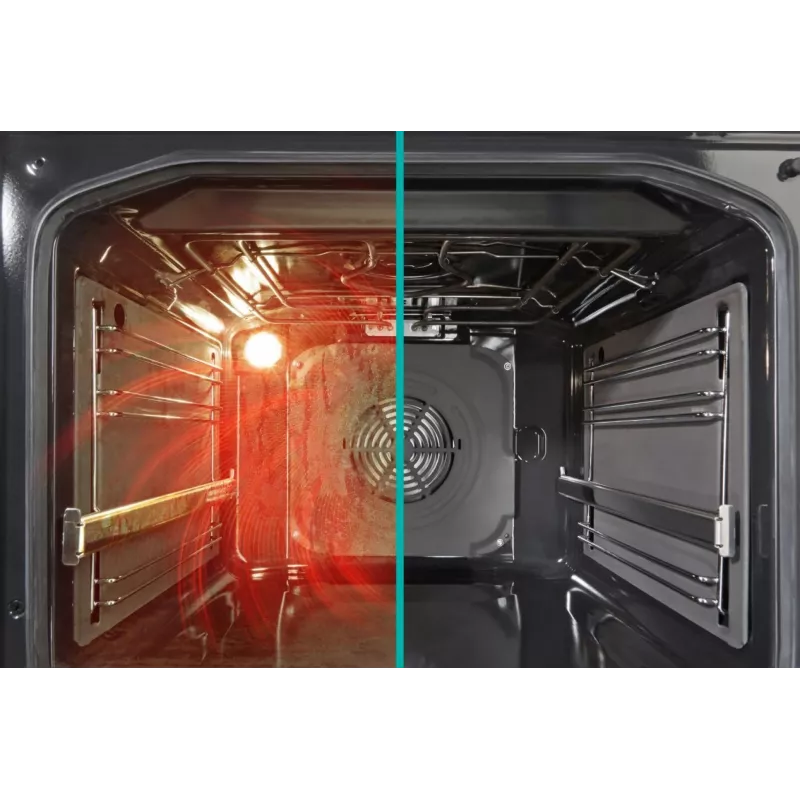 Gorenje 740742 Brīvi stāvoša plīts ar indukcijas virsmu, melna/nerūsējošais tērauds