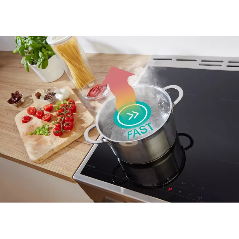 Gorenje 740742 Brīvi stāvoša plīts ar indukcijas virsmu, melna/nerūsējošais tērauds