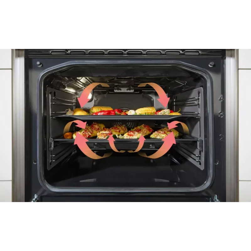 Gorenje 740742 Brīvi stāvoša plīts ar indukcijas virsmu, melna/nerūsējošais tērauds