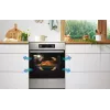 Gorenje 740742 Brīvi stāvoša plīts ar indukcijas virsmu, melna/nerūsējošais tērauds