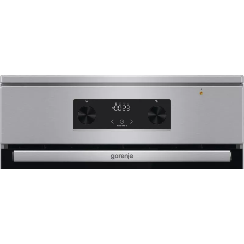 Gorenje 740742 Brīvi stāvoša plīts ar indukcijas virsmu, melna/nerūsējošais tērauds