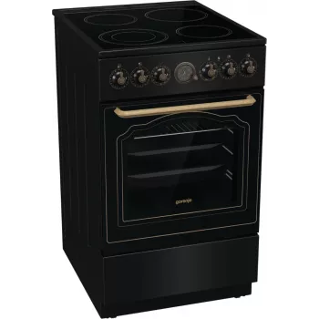 Gorenje GECS5B70CLB Brīvi stāvoša plīts Elektriskā keramiskā plīts virsma Melna