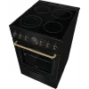 Gorenje GECS5B70CLB Brīvi stāvoša plīts Elektriskā keramiskā plīts virsma Melna
