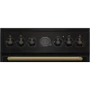 Gorenje GECS5B70CLB Brīvi stāvoša plīts Elektriskā keramiskā plīts virsma Melna