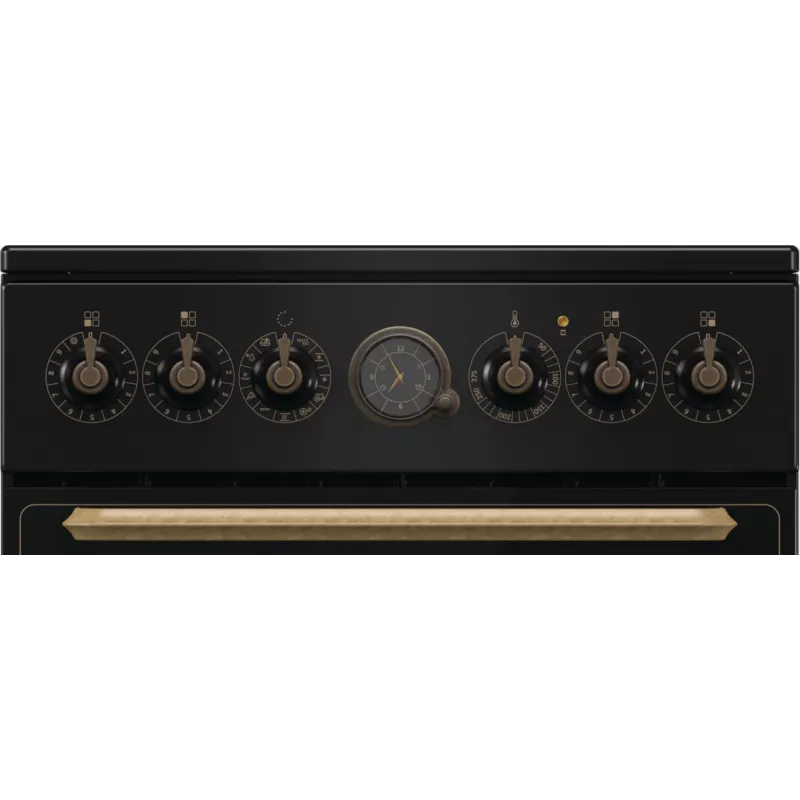 Gorenje GECS5B70CLB Brīvi stāvoša plīts Elektriskā keramiskā plīts virsma Melna
