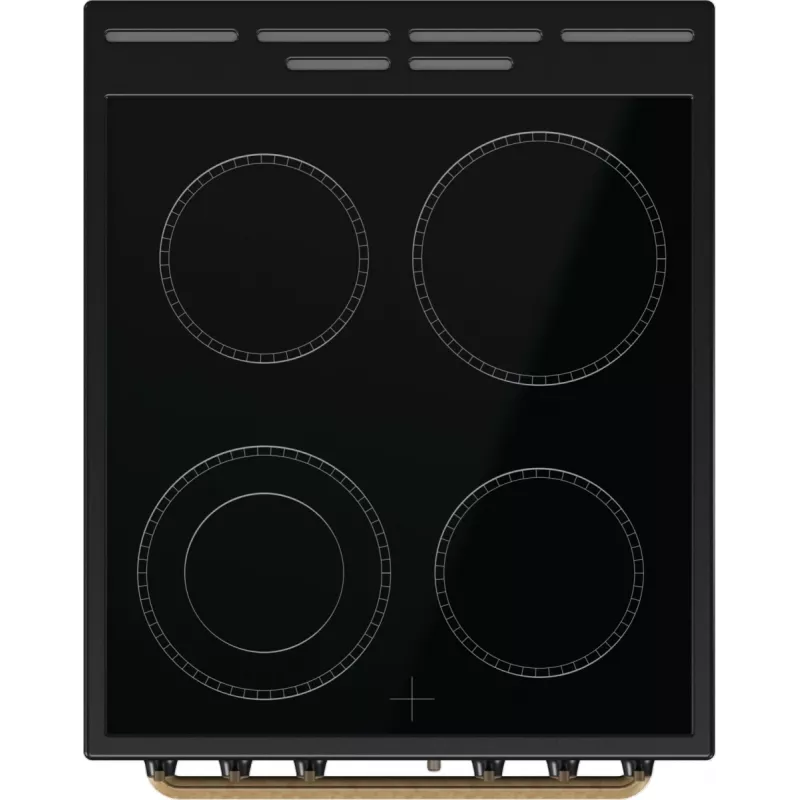 Gorenje GECS5B70CLB Brīvi stāvoša plīts Elektriskā keramiskā plīts virsma Melna