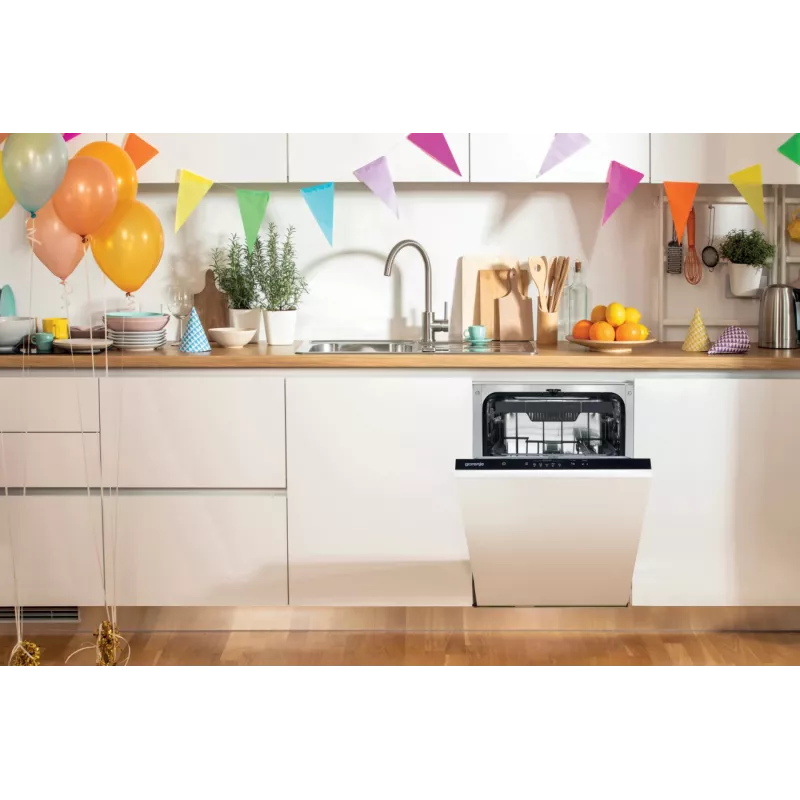 Gorenje GV 520 E 10 EB pilnībā iebūvējama trauku mazgājamā mašīna, 11 komplekti