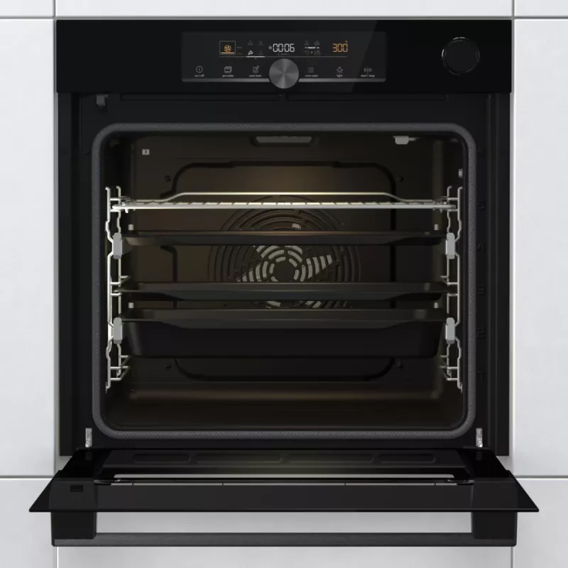 Gorenje BPSA 6747 A08BG 77 L Melna iebūvējamā elektriskā cepeškrāsns