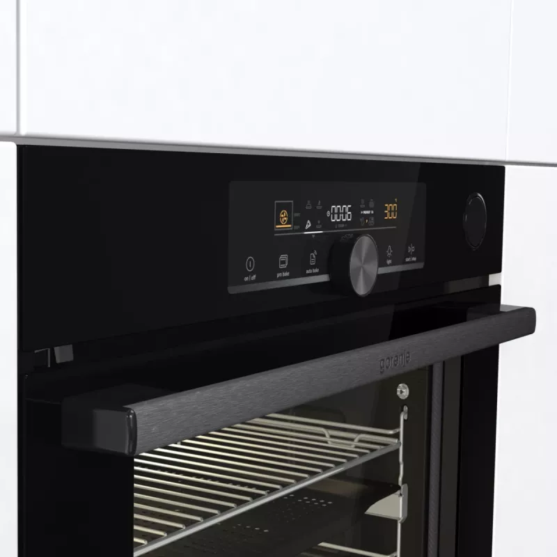 Gorenje BPSA 6747 A08BG 77 L Melna iebūvējamā elektriskā cepeškrāsns