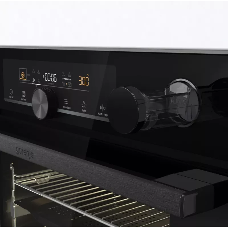 Gorenje BPSA 6747 A08BG 77 L Melna iebūvējamā elektriskā cepeškrāsns