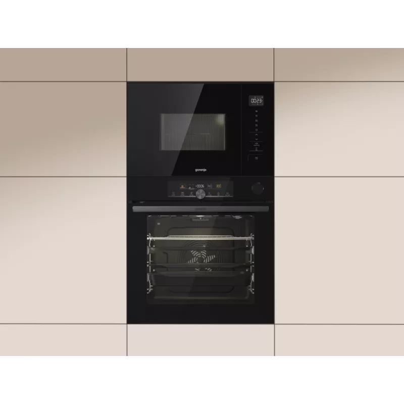 Gorenje BPSA 6747 A08BG 77 L Melna iebūvējamā elektriskā cepeškrāsns