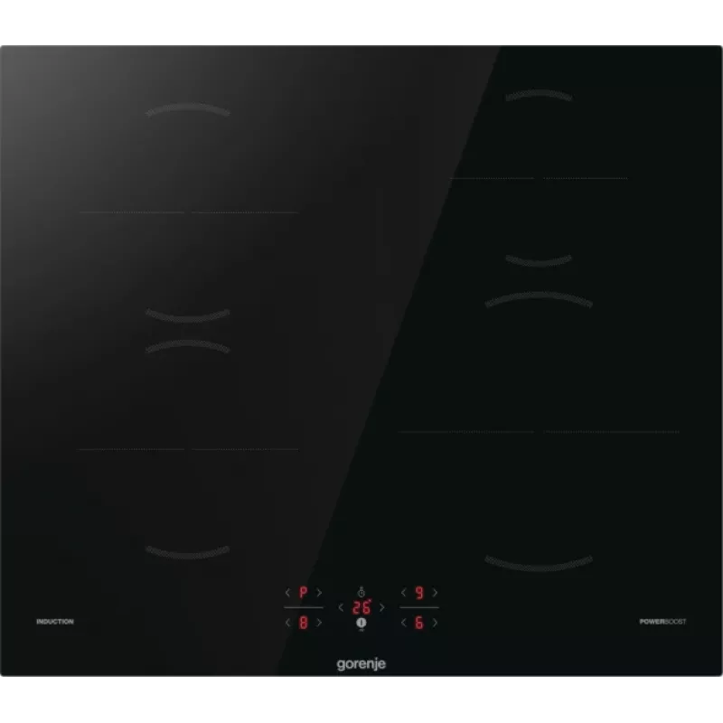 Gorenje GI601FMC Melna Iebūvējama 60 cm Zonu Indukcijas Plīts 4 Zonas